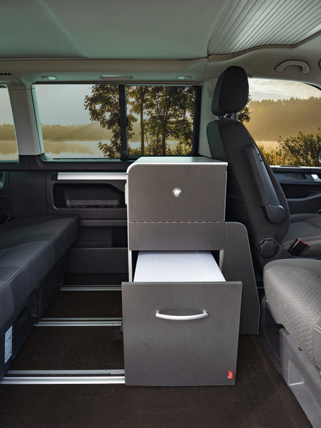 Erweitern Sie Ihren California Beach oder Multivan mit Calicook Küche zum echten Campingbus