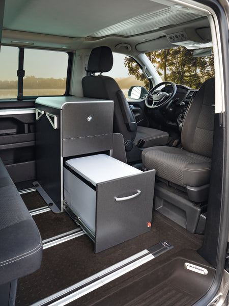 Erweitern Sie Ihren California Beach oder Multivan mit Calicook Küche zum echten Campingbus