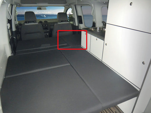 Polster für Staubox VW Caddy Camp Maxi - Dunkelgrau