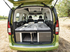 VW Caddy 5 L2, Weekender 2 Bett Dekor Pearl re.+li. mit Polstern