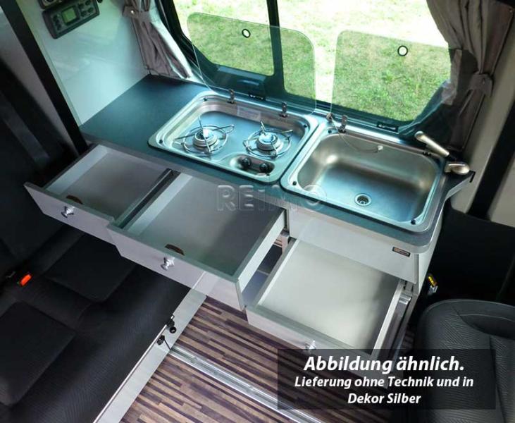 Vormontierte Möbelzeile für Renault Trafic / Opel Vivaro / Fiat Talento / Nissan NV300 ab Bj. 7/2014