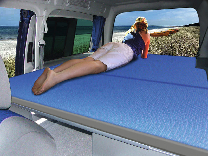 VW Caddy Maxi nachrüstbares Bettsystem 200 x 133 cm mit Polstern + Bezügen
