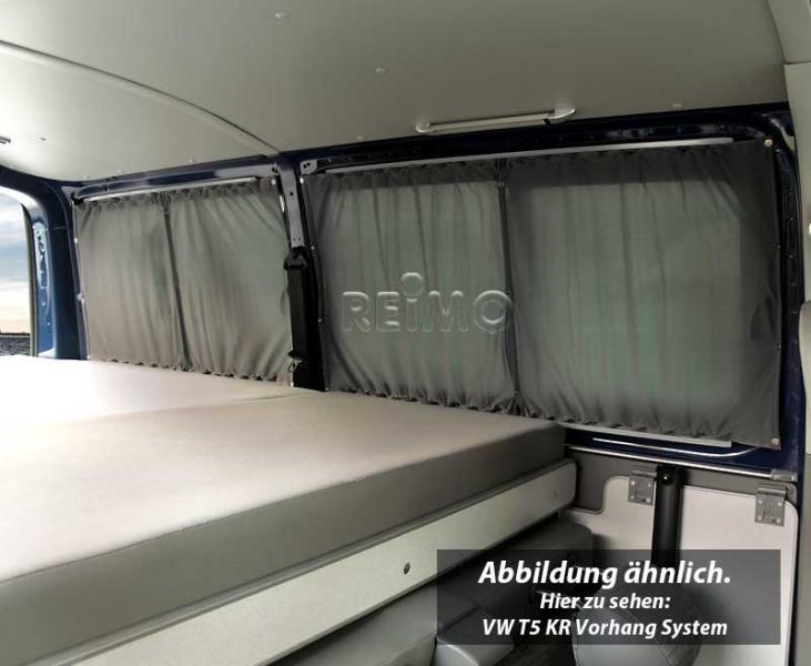 VWT5 LR Vorhang System grau, blickdicht,fÃ¼r Panelverkleidung