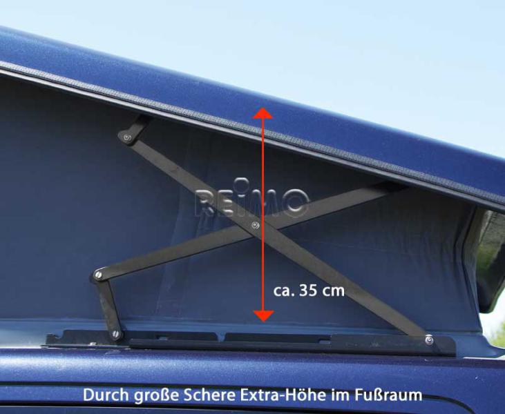 Schlafdach Superflach für VW T5/T6/T6.1 Transporter / Kurzer Radstand / Vorne hoch