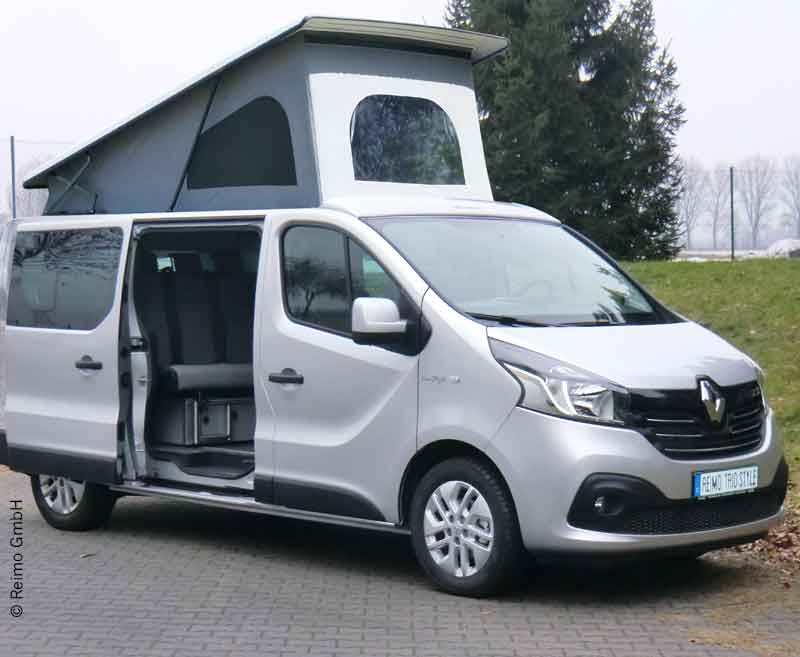 Schlafdach EasyFit für Renault Trafic &amp; und baugleiche Fahrzeuge LR - Gurtverschluss