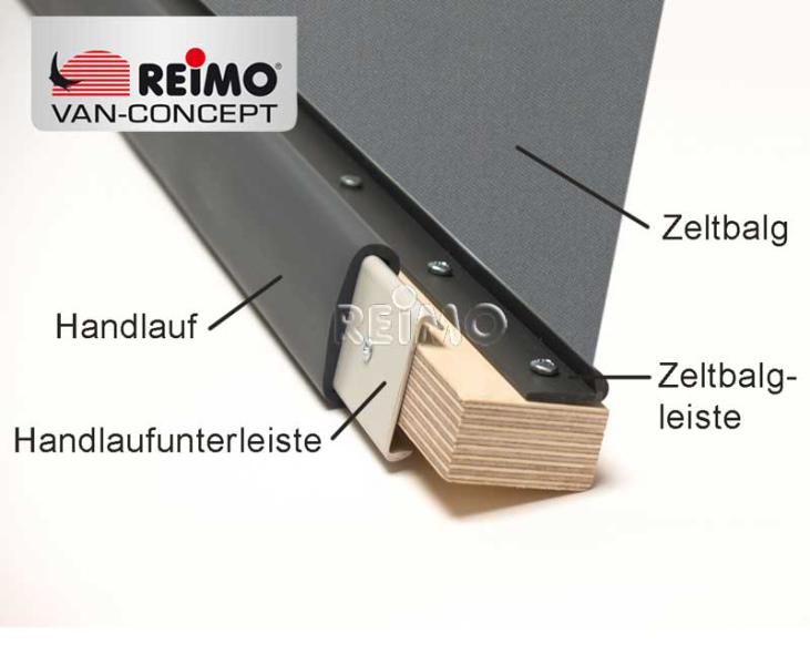 Handlaufprofil (grau) laufender Meter