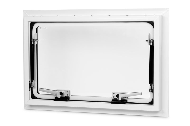 Carbest Sicherheitsglas-Ausstellfenster RW Explorer für Expeditionsmobile - Weiß