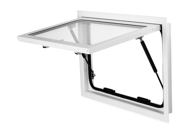Carbest Sicherheitsglas-Ausstellfenster RW Explorer für Expeditionsmobile - Weiß
