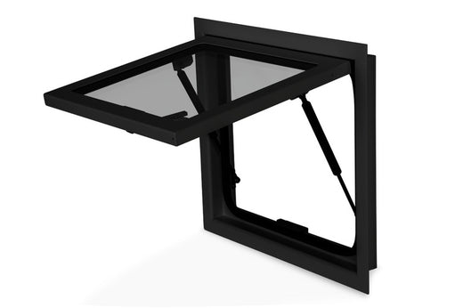 Carbest Sicherheitsglas-Ausstellfenster RW Explorer für Expeditionsmobile - Schwarz