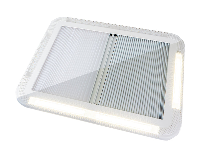 Dachhaube 700x500 mm inkl. Dichtungsring, ohne Zwangsbelüft. + LED's