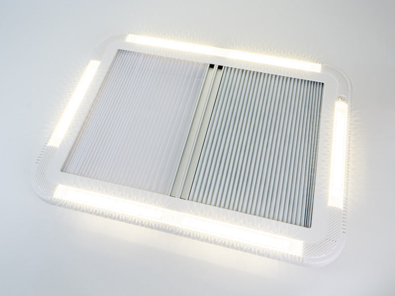 Carbest Dachhaube mit LED's 452x402 mm - Ohne Zwangsbelüftung