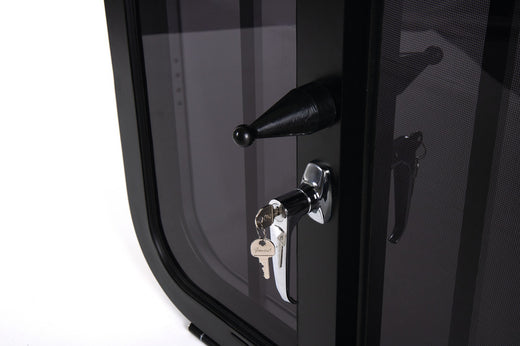 Carbest RW-Trailer Pferdeanhänger Fenster mit Gitter und abschließbar, 565x515