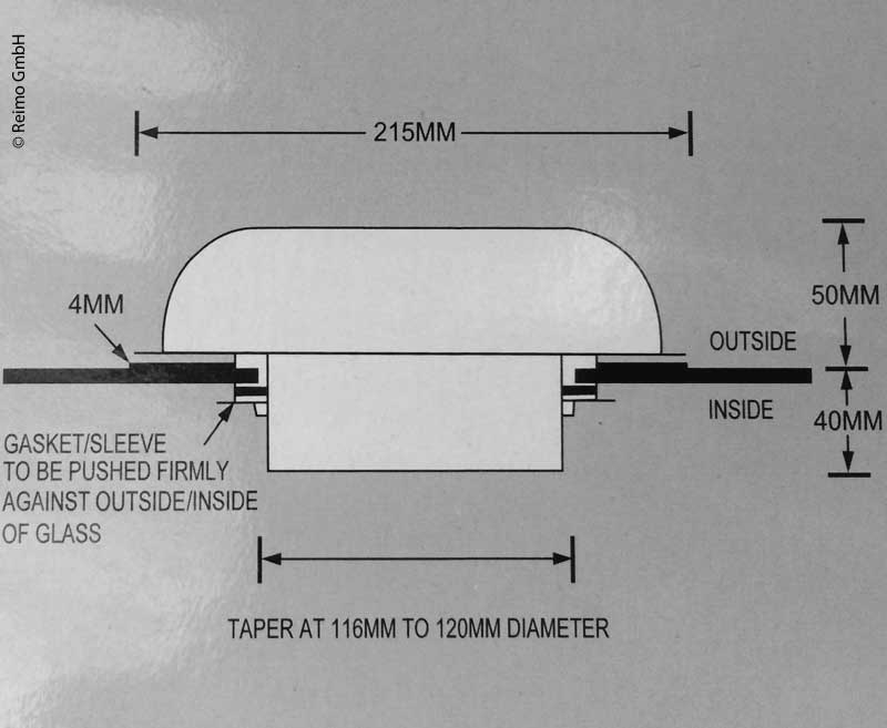 Carbest Solarventilator mit Schalter - Ø 215 mm