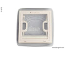 MPK Dachhaube 28x28cm Rahmen: Beige, Haube: Rauchglas