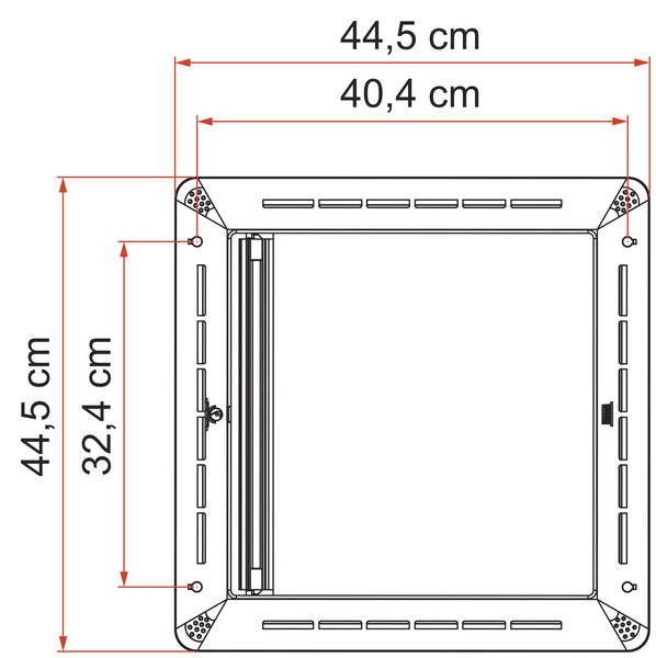 Fiamma Verdunklungsrollo für Dachhauben - Vent 40 x 40 cm - Weiß