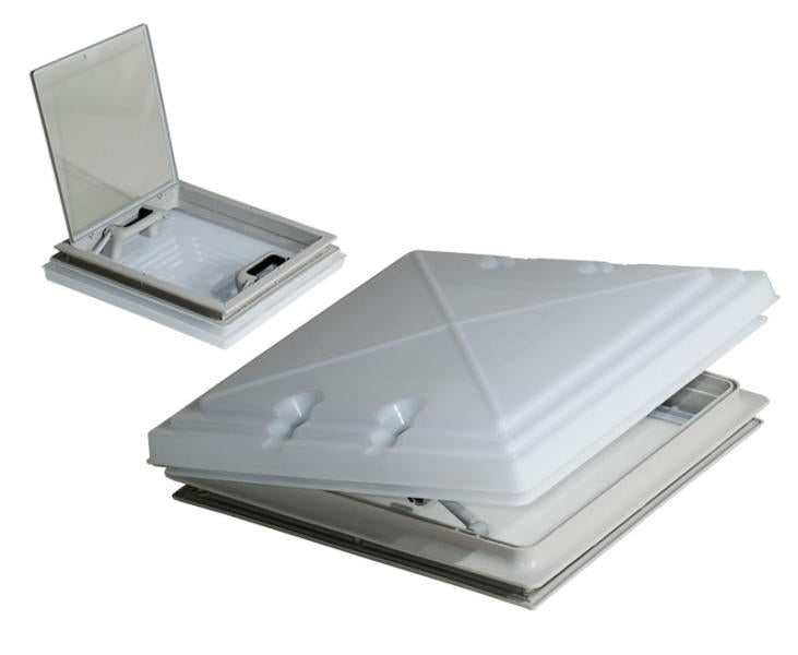 MPK Dachhaube 400 x 400 mm mit Milchglas und Moskitonetz