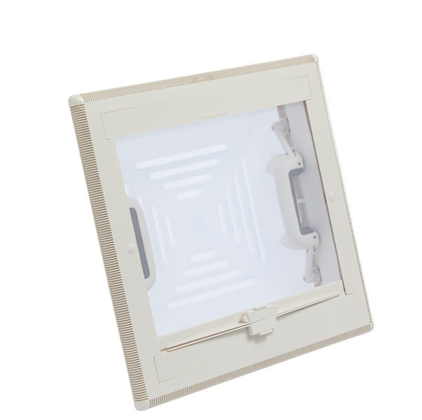 MPK Dachhaube 400 x 400 mm - Milchglas - Mit Rollo und Moskitonetz