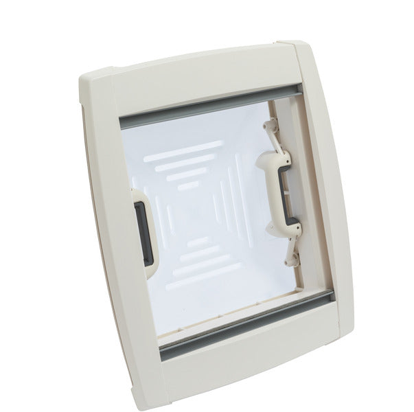 MPK Dachhaube 400 x 400 mm - Milchglas - Mit Rollo und Moskitonetz