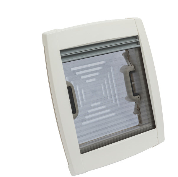MPK Dachhaube 400 x 400 mm - Milchglas - Mit Rollo und Moskitonetz