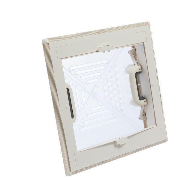 MPK Dachhaube 400 x 400 mm - Milchglas - Mit Rollo und Moskitonetz