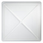 Dachhaube 50 x 50 cm - Mit abnehmbarer Milchglashaube