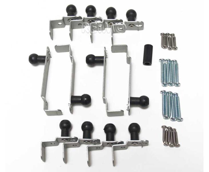 Befestigungsklammern 90x60cm REMItop Vario Kurbel für Dachstärke 46-55mm