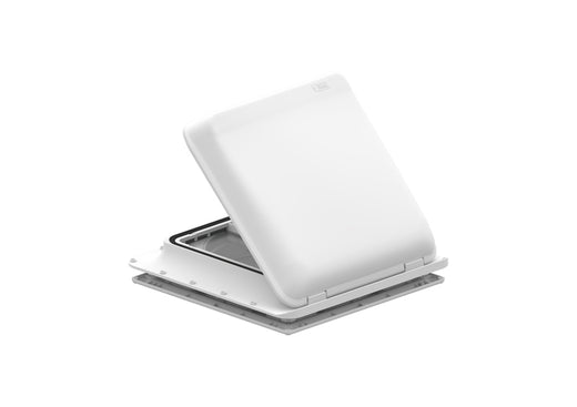 Fiamma 12-V-Kurbeldachhaube Turbo-Vent Premium - 40 x 40 cm - Weiße Haube