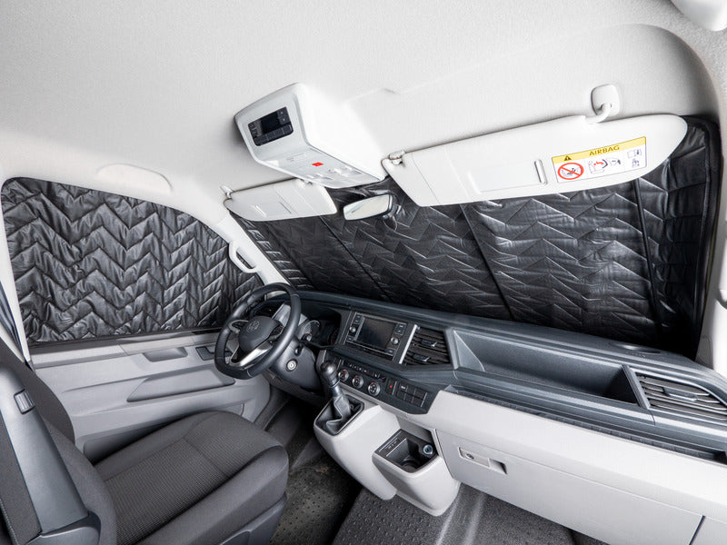 Thermomatte Magnet Fahrerhaus 3-tlg.Ford Tourneo ab 23 m.Spieg schwarz