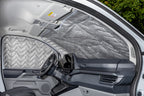 Thermomatte Saugnäpf Fahrerhaus 3-tlg.Ford Custom Tourneo ab 23, grau