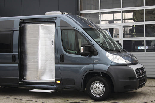 Hindermann Thermovorhang Schiebetür Hellgrau - Fiat Ducato X250/290, Peugeot Boxer / Jumper