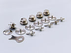 LOXX Sicherheitsdruckknöpfe, silber 5Stk.