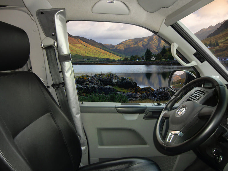 Remis Frontscheibenrollo IV für VW T5 bis Baujahr 2009 in Grau