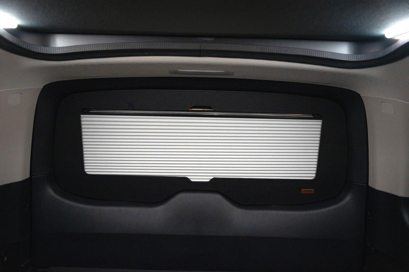 DarkSleep – Premium-Fensterjalousien - Ford Tourneo Custom - >2024, kurzer/mittlerer/langer - Heckscheibe