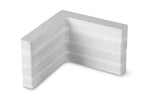 Wandverstärk. f. Fenstermont. R11mm,4 Ecken 25x25mm,weiÃ,f.RW Style