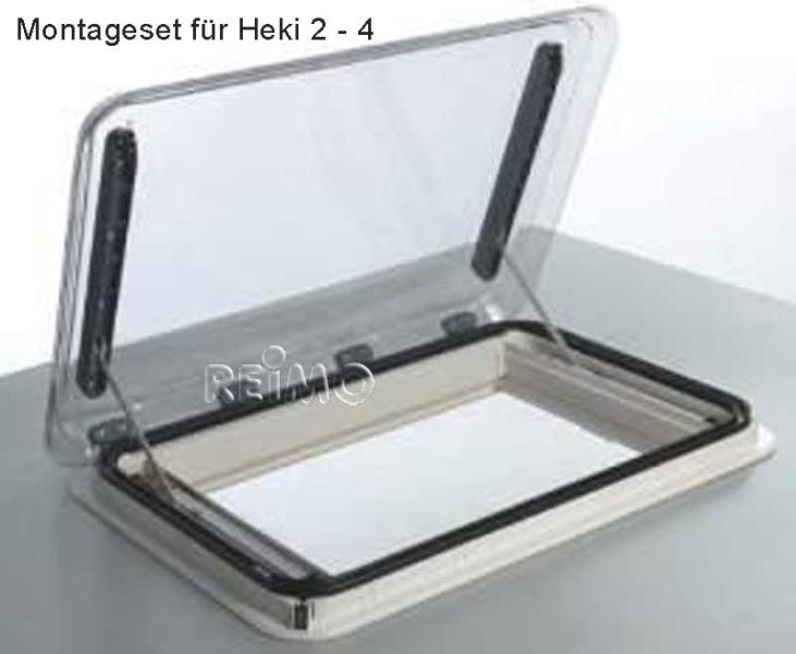 Montageset Heki 2-4 für Dachstärke 46-53 mm, blau
