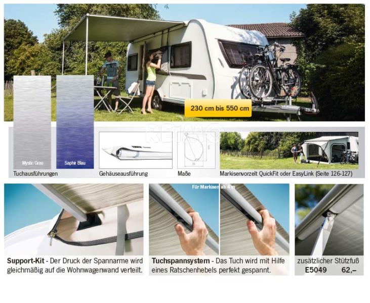 Thule 1200 - Sackmarkise für Kedernschiene - 550cm, Mystic Grau