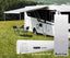 Thule Omnistor Wandmarkise mit Motor, 3,5 m, Gehäuse weiß, Tuch Mystic Grey