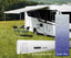 Thule Omnistor Markise 5200, 260cm, Saphir Blau, Gehäuse WeiÃ, Auszug 200cm