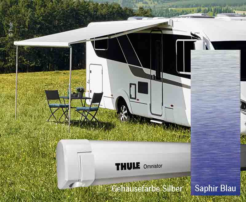 Thule Wandmarkise 5200 3,5m Gehäuse silber, Farbe: Saphir Blau
