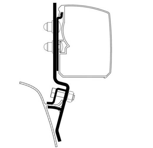 Thule Markisen-Adapter - VW T2/T3 bis 07/1990