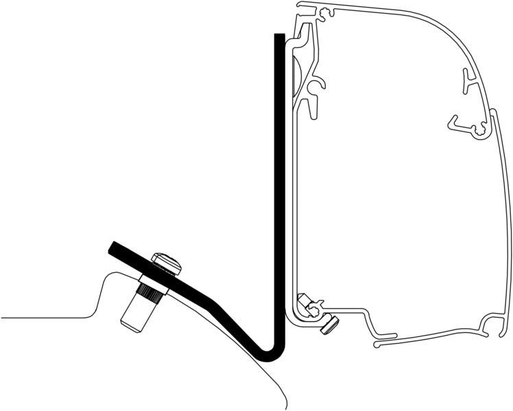 <p>Wand-Montage-Adapter für Kastenwagen und Busse&nbsp;- Mercedes-Benz Sprinter Lift Roof&nbsp;</p>