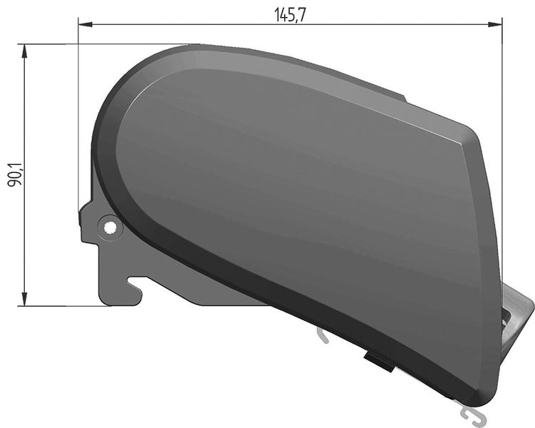 Thule Omnistor Dachmarkise 6300, Mystic Grau, Gehäuse weiß, 260cm