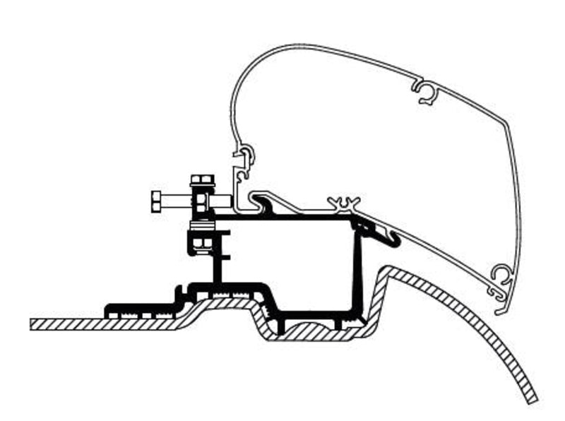 Thule Adapter für Mercedes Sprinter >2007 / VW Crafter 2007-2016