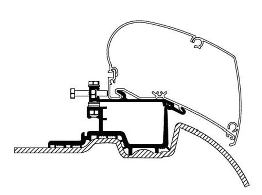 Thule Adapter für Mercedes Sprinter >2007 / VW Crafter 2007-2016