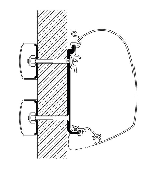 Thule Universal Omnistor Flachadapter-Set für Markisen der Serie 5