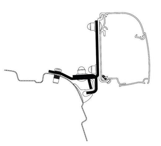 Thule Markisen-Adapter Brandrup Rail G2 für TO 4200/4900 - VW T5 / T6