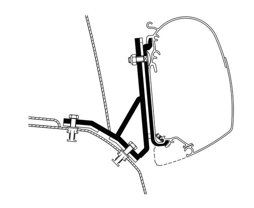 Thule Markisen-Befestigung für Thule Omnistor Wandmarkise Serie 5
