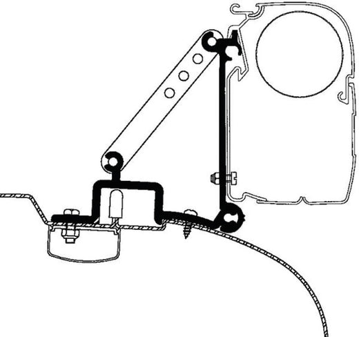 Thule Markisenadapter Fiat Ducato und Baugleiche bis 2006 TO 3200/4200/5200