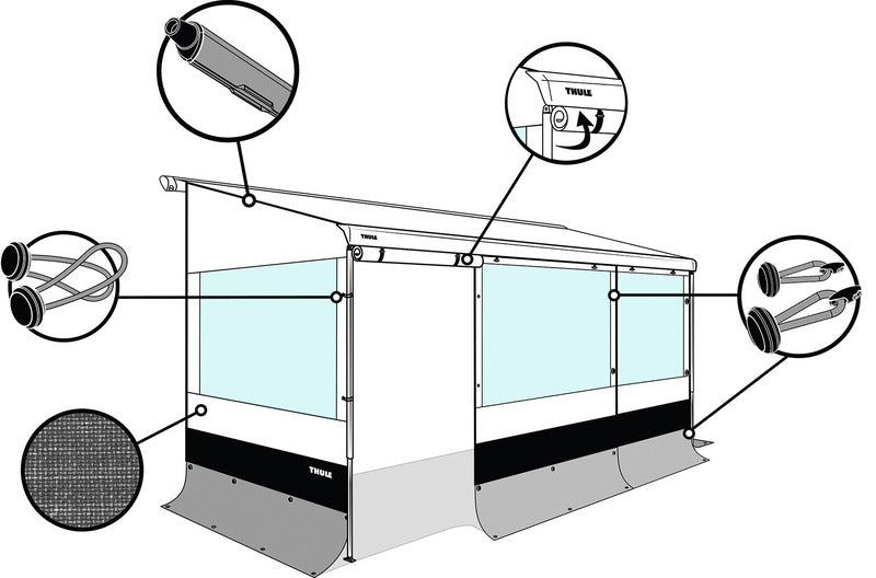 Rain-Blocker G2 Front, 1,3m x 1,85m