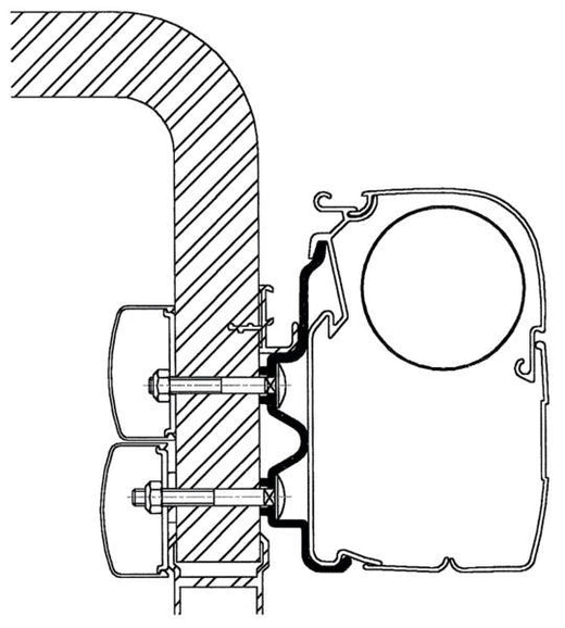 Thule Adapter für Omnistor Markise - Hymercamp